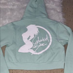 Brand new celestial bodiez crop hoodie